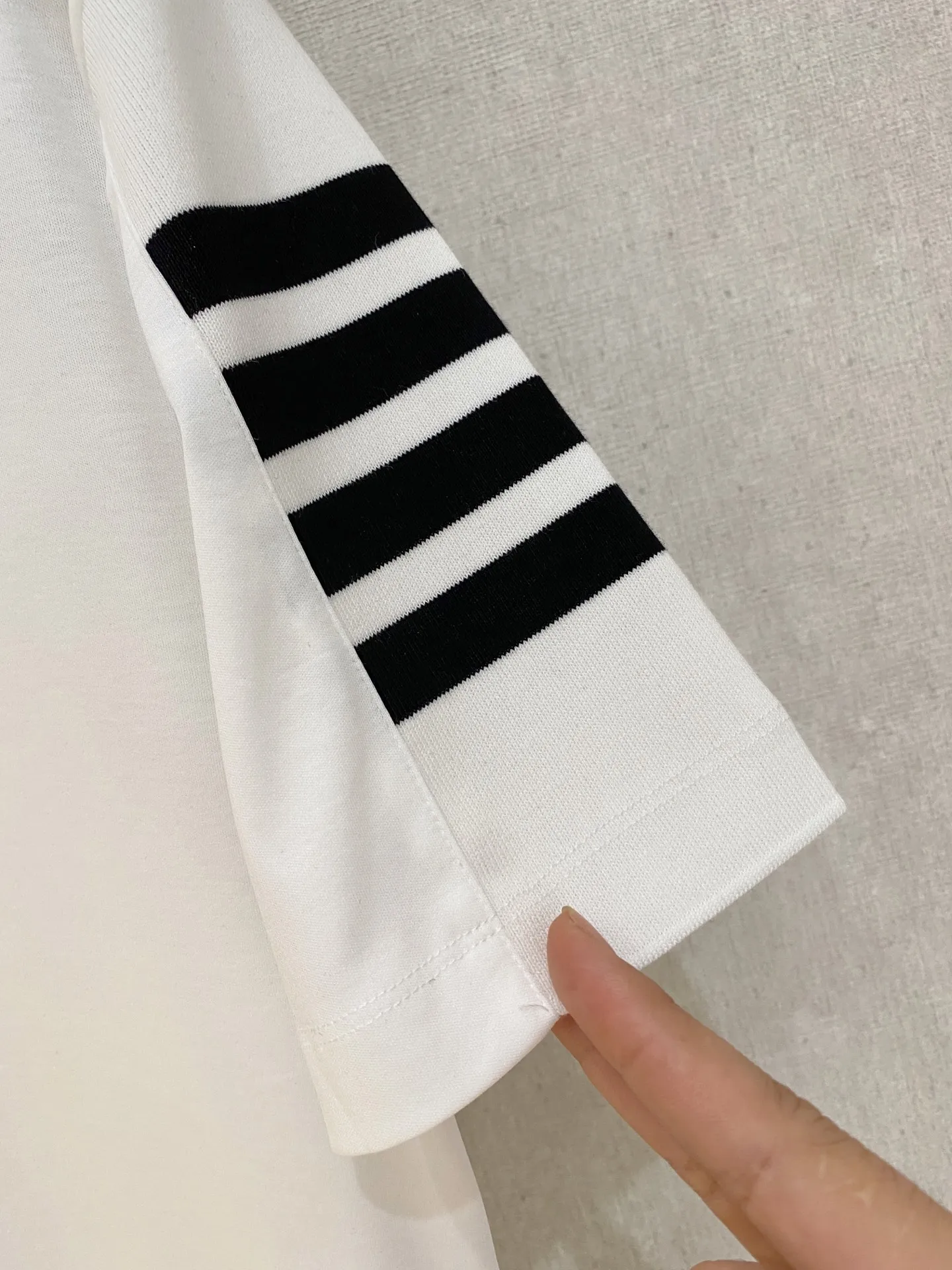 Thom Browne # New Arrival POLO ！ Quality # Breathable Versatile ！ ：Dark Blue White Size：M-XXXL